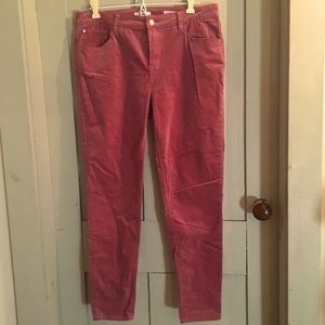 Kensie Jeans Pink Stretchy Effortless Ankle Mid Rise Pants